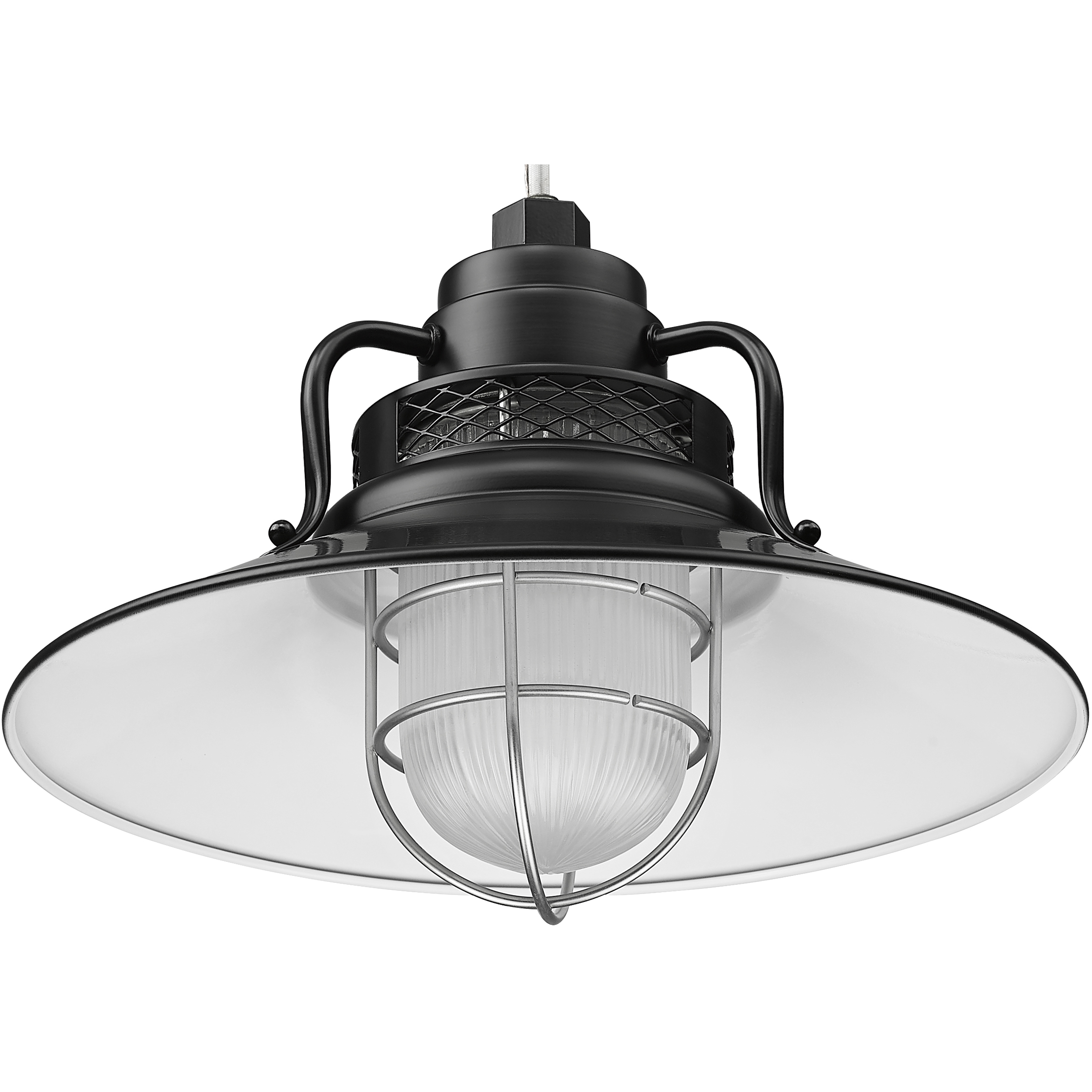 R Series Satin Black 14 inch Railroad Shade